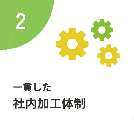 一貫した社内加工体制
