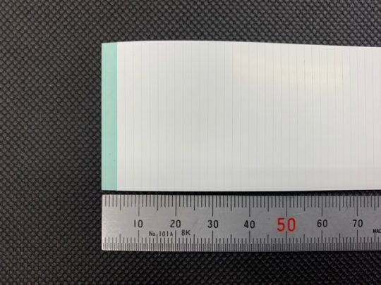No.393　発泡ポリエステルフィルム[PET50(K2411)]（直粘着付）